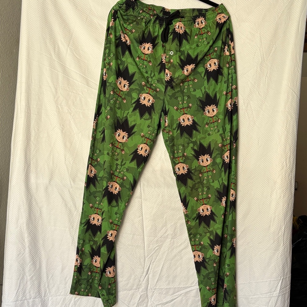 Hunter Green Character Print Men's Joggers